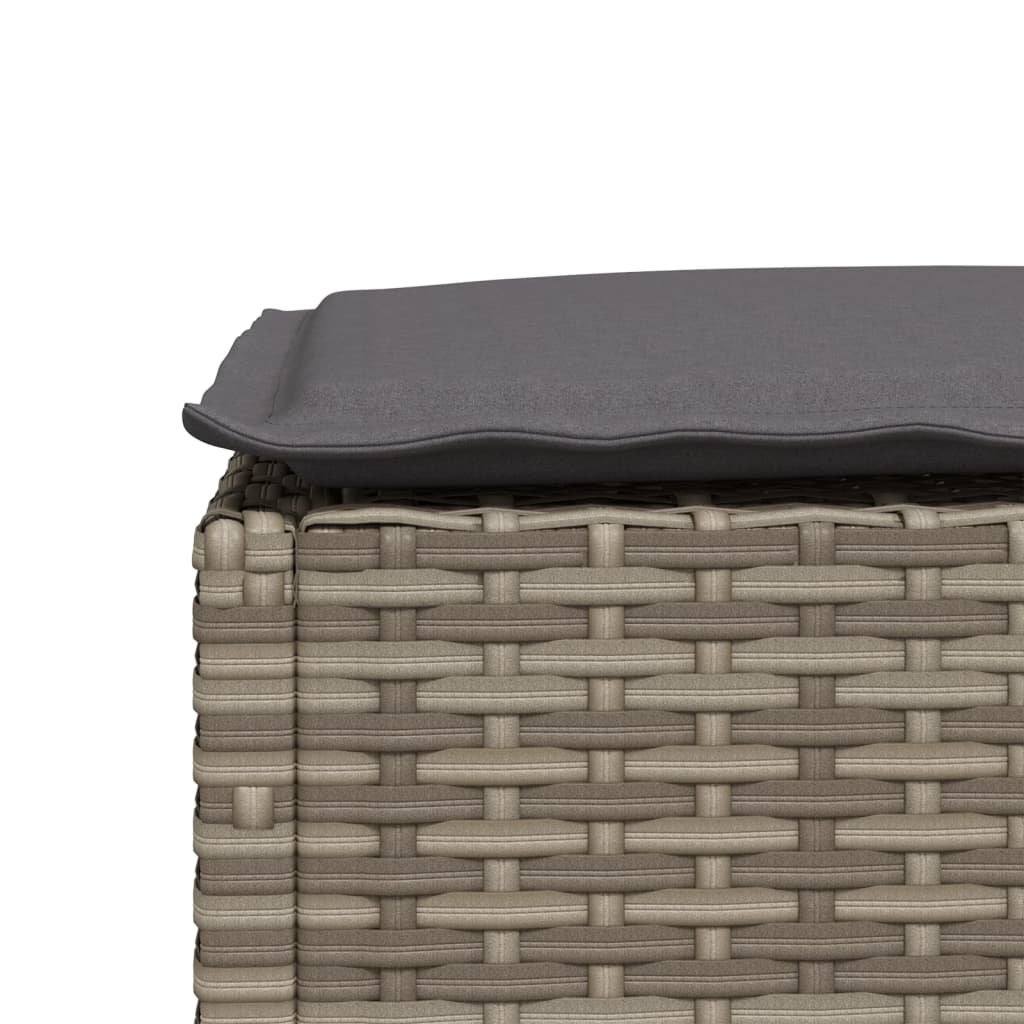 8721012311541_g_en_hd_5 vidaXL Garden Stool with Cushion Grey 63.5x56x32 cm Poly Rattan - Image 7