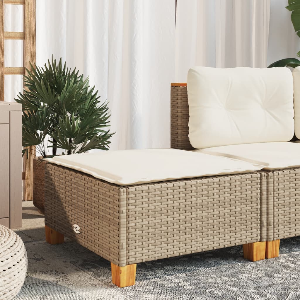 8721012311558_g_en_hd_1 vidaXL Garden Stool with Cushion Beige 63.5x56x32 cm Poly Rattan - Image 3