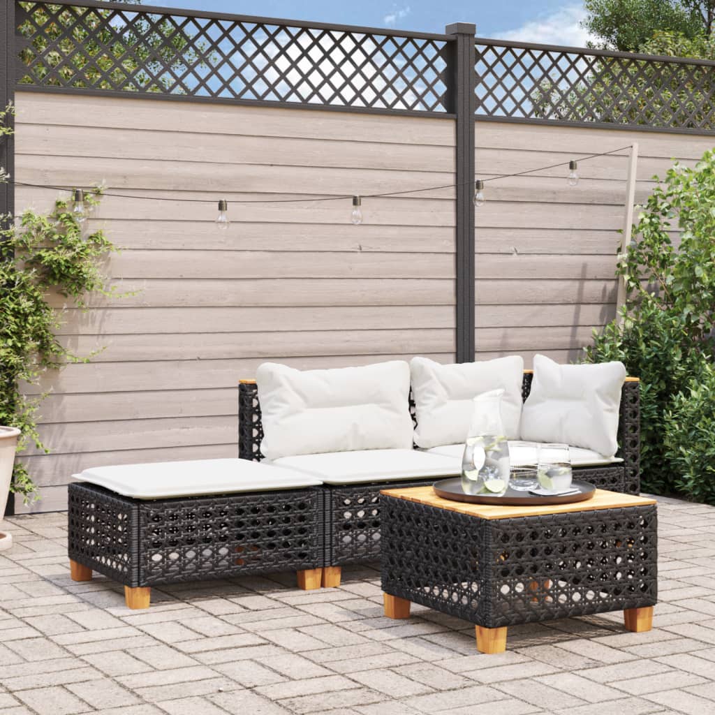 8721012311749_g_en_hd_1 vidaXL Garden Stool with Cushion Black 63.5x56x32 cm Poly Rattan - Image 3