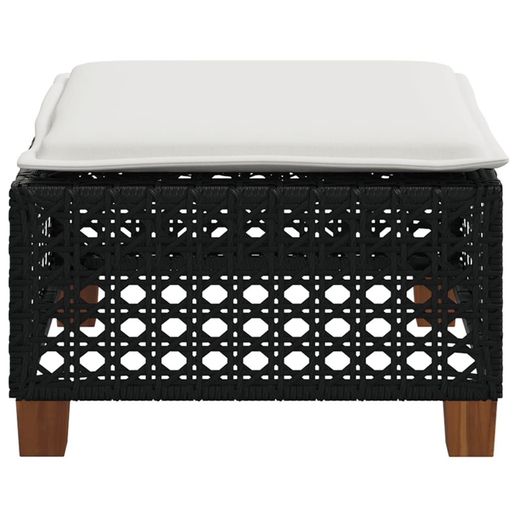 8721012311749_g_en_hd_3 vidaXL Garden Stool with Cushion Black 63.5x56x32 cm Poly Rattan - Image 5