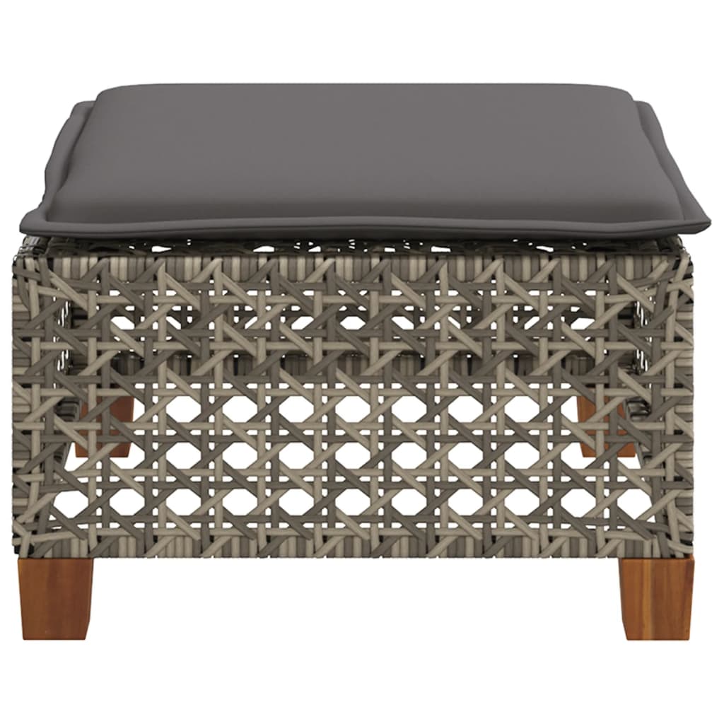 8721012311756_g_en_hd_3 vidaXL Garden Stool with Cushion Grey 63.5x56x32 cm Poly Rattan - Image 5