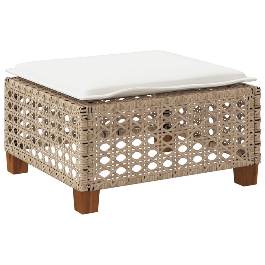 8721012311763_g_en_hd_4 vidaXL Garden Stool with Cushion Beige 63.5x56x32 cm Poly Rattan - Image 6