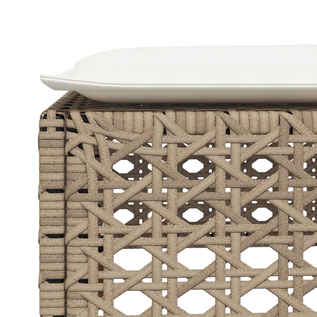 8721012311763_g_en_hd_5 vidaXL Garden Stool with Cushion Beige 63.5x56x32 cm Poly Rattan - Image 7