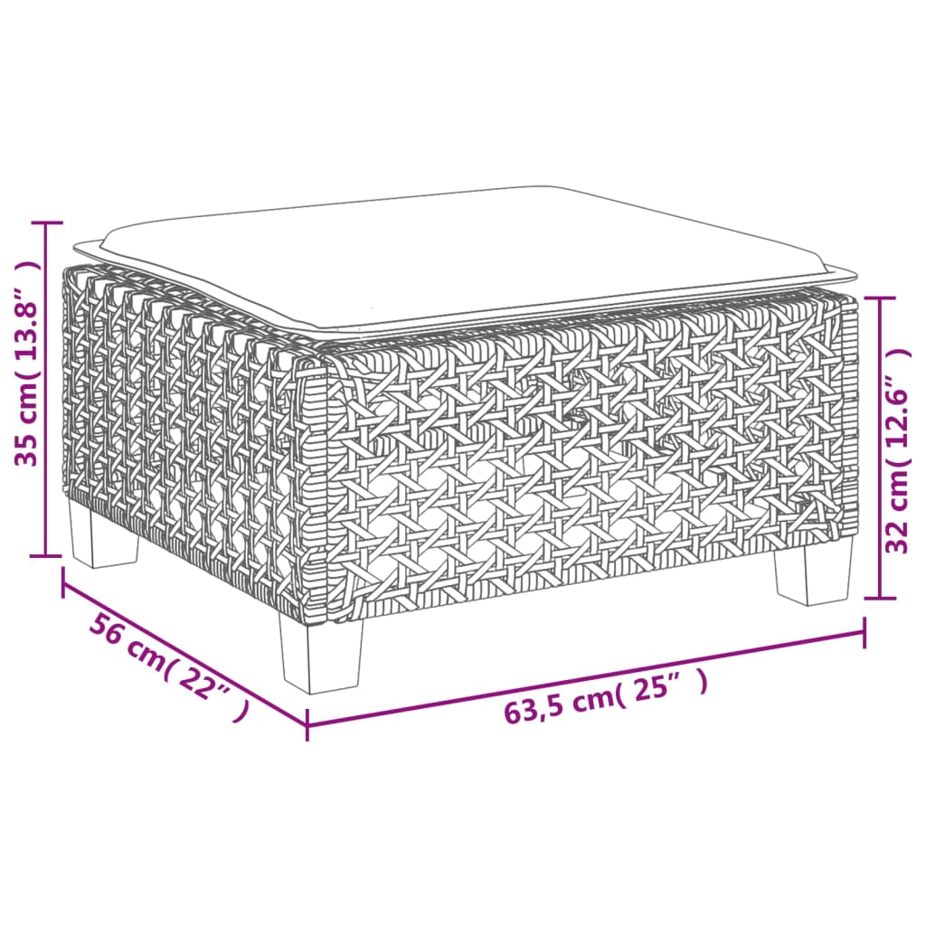 8721012311763_g_en_hd_7 vidaXL Garden Stool with Cushion Beige 63.5x56x32 cm Poly Rattan - Image 9