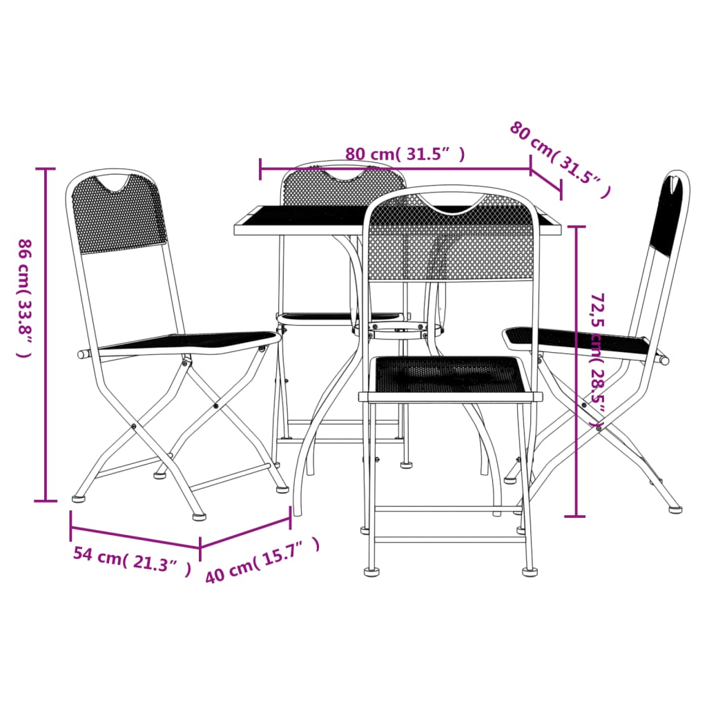 8721012312425_g_en_hd_7 vidaXL 5 Piece Garden Dining Set Anthracite Metal Mesh - Image 9