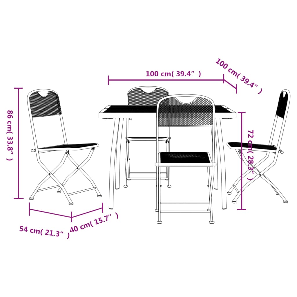 8721012312432_g_en_hd_7 vidaXL 5 Piece Garden Dining Set Anthracite Metal Mesh - Image 9