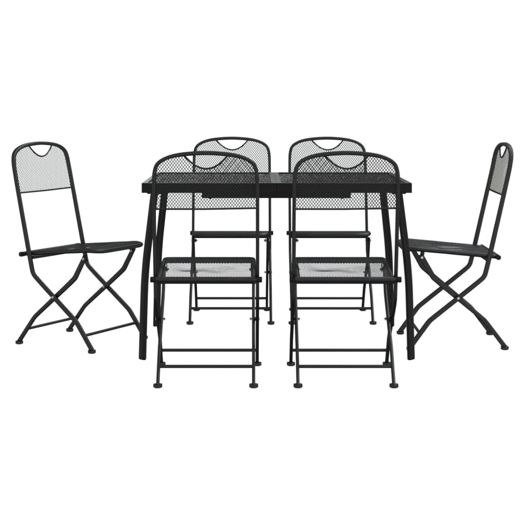 8721012312456_a_en_hd_1 vidaXL 7 Piece Garden Dining Set Anthracite Metal Mesh - Image 2