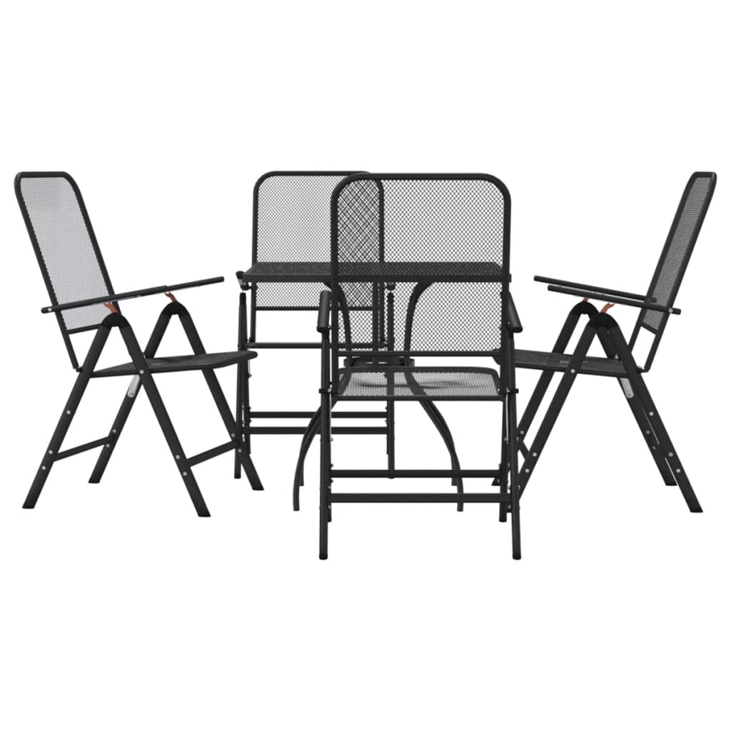 8721012312500_a_en_hd_1 vidaXL 5 Piece Garden Dining Set Anthracite Metal Mesh - Image 2