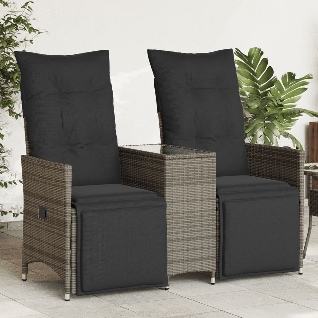 8721012313453_m_en_hd_1 vidaXL Reclining Garden Sofa 2-Seater with Table Grey Poly Rattan - Image 1