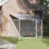 vidaXL Dog Cage with Roof and Door Grey 2x2x2 m Galvanised Steel - Image 3