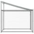 vidaXL Dog Cage with Roof and Door Grey 2x2x2 m Galvanised Steel - Image 5