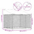 vidaXL Dog Cage with Roof and Door Grey 2x2x2 m Galvanised Steel - Image 8