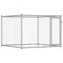 vidaXL Dog Cage with Door Grey 2x2x1.5 m Galvanised Steel - Image 2