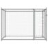 vidaXL Dog Cage with Door Grey 2x2x1.5 m Galvanised Steel - Image 4