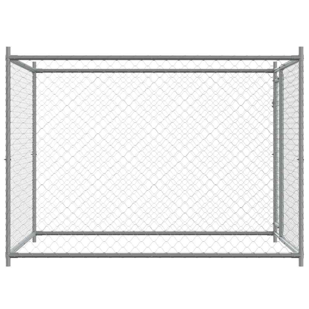 8721012315662_g_en_hd_3 vidaXL Dog Cage with Door Grey 2x2x1.5 m Galvanised Steel - Image 5