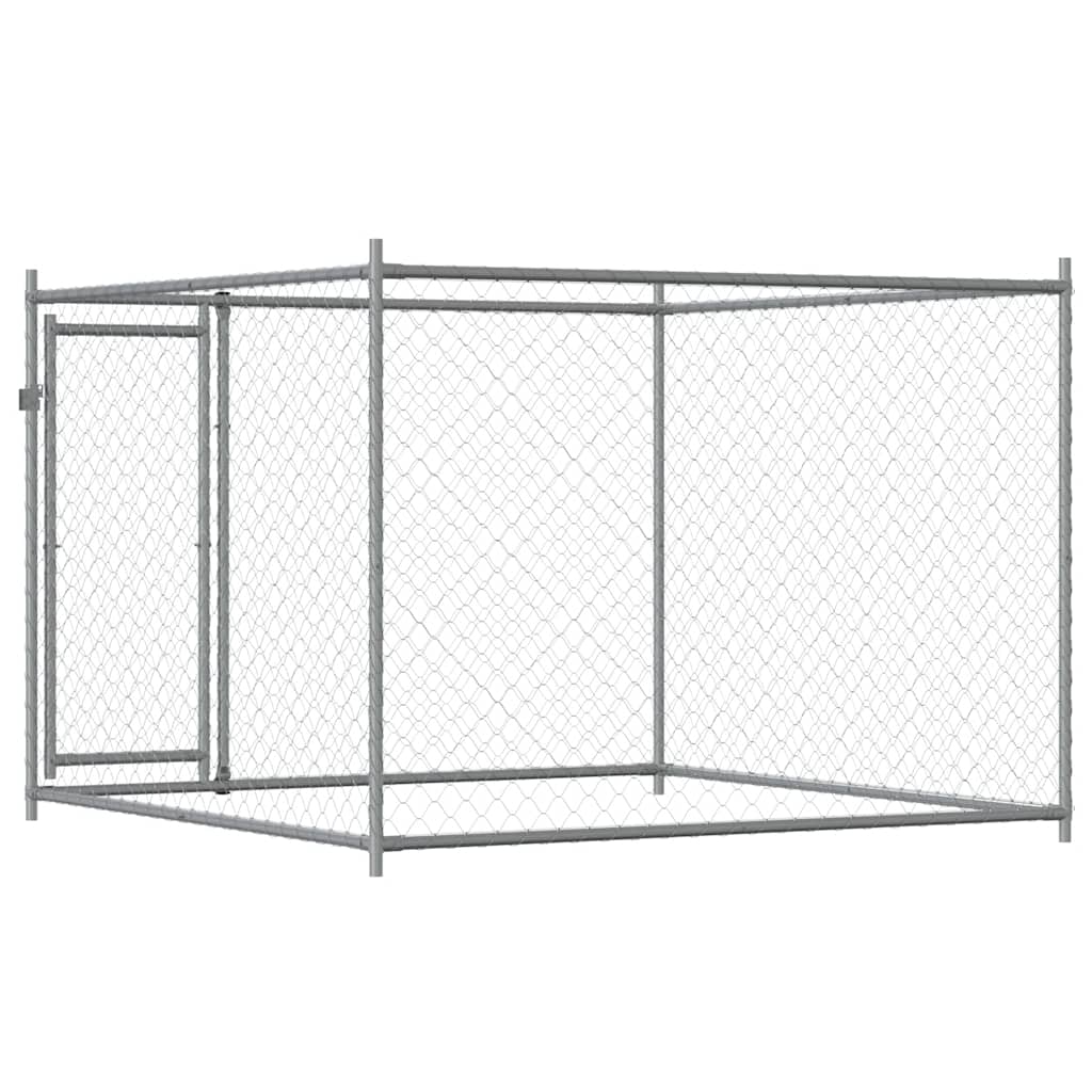 8721012315662_g_en_hd_4 vidaXL Dog Cage with Door Grey 2x2x1.5 m Galvanised Steel - Image 6