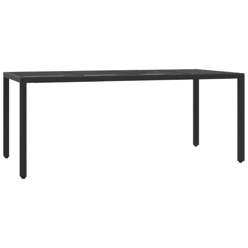 8721012317611_g_en_hd_2 vidaXL 7 Piece Garden Dining Set with Cushions Black Poly Rattan - Image 4