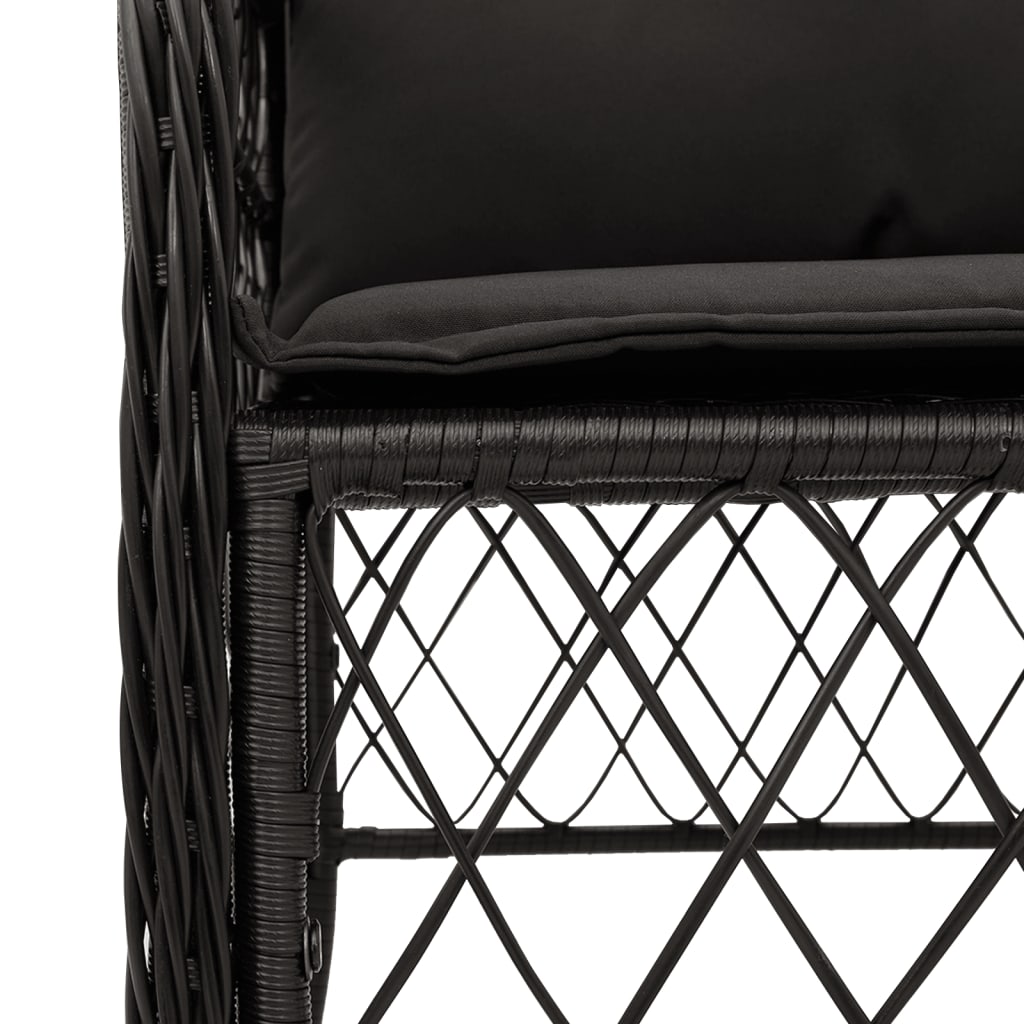 8721012317611_g_en_hd_4 vidaXL 7 Piece Garden Dining Set with Cushions Black Poly Rattan - Image 6