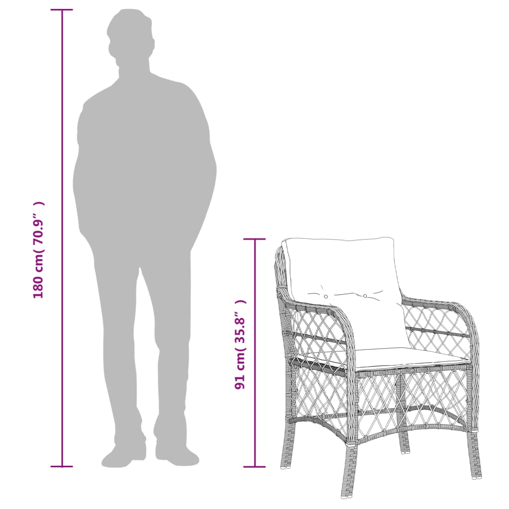 8721012317680_g_en_hd_6 vidaXL 9 Piece Garden Dining Set with Cushions Grey Poly Rattan - Image 8