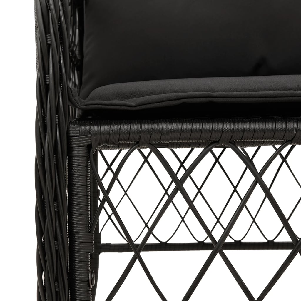 8721012318397_g_en_hd_3 vidaXL 5 Piece Garden Dining Set with Cushions Black Poly Rattan - Image 5
