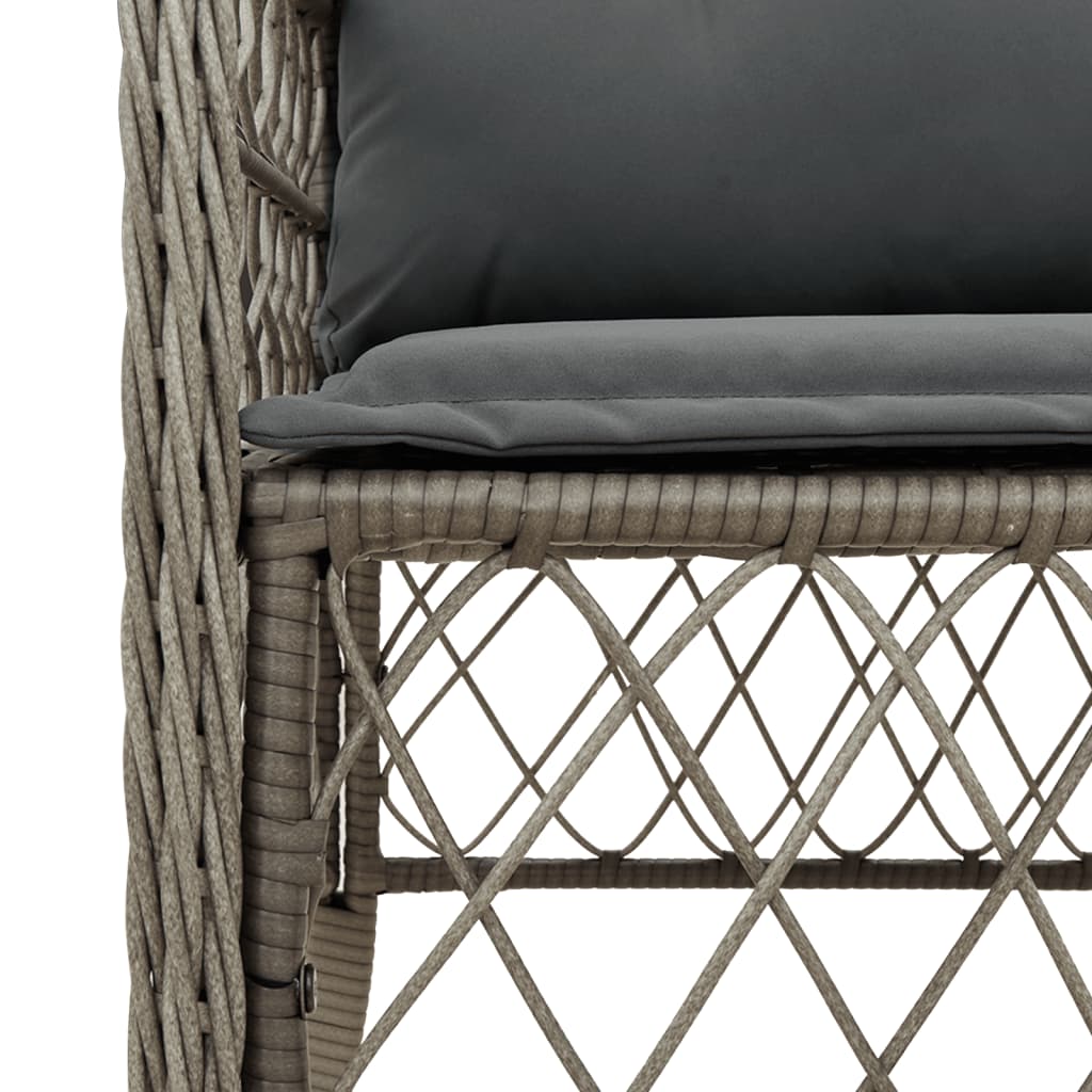 8721012318649_g_en_hd_3 vidaXL 3 Piece Bistro Set with Cushions Grey Poly Rattan - Image 5