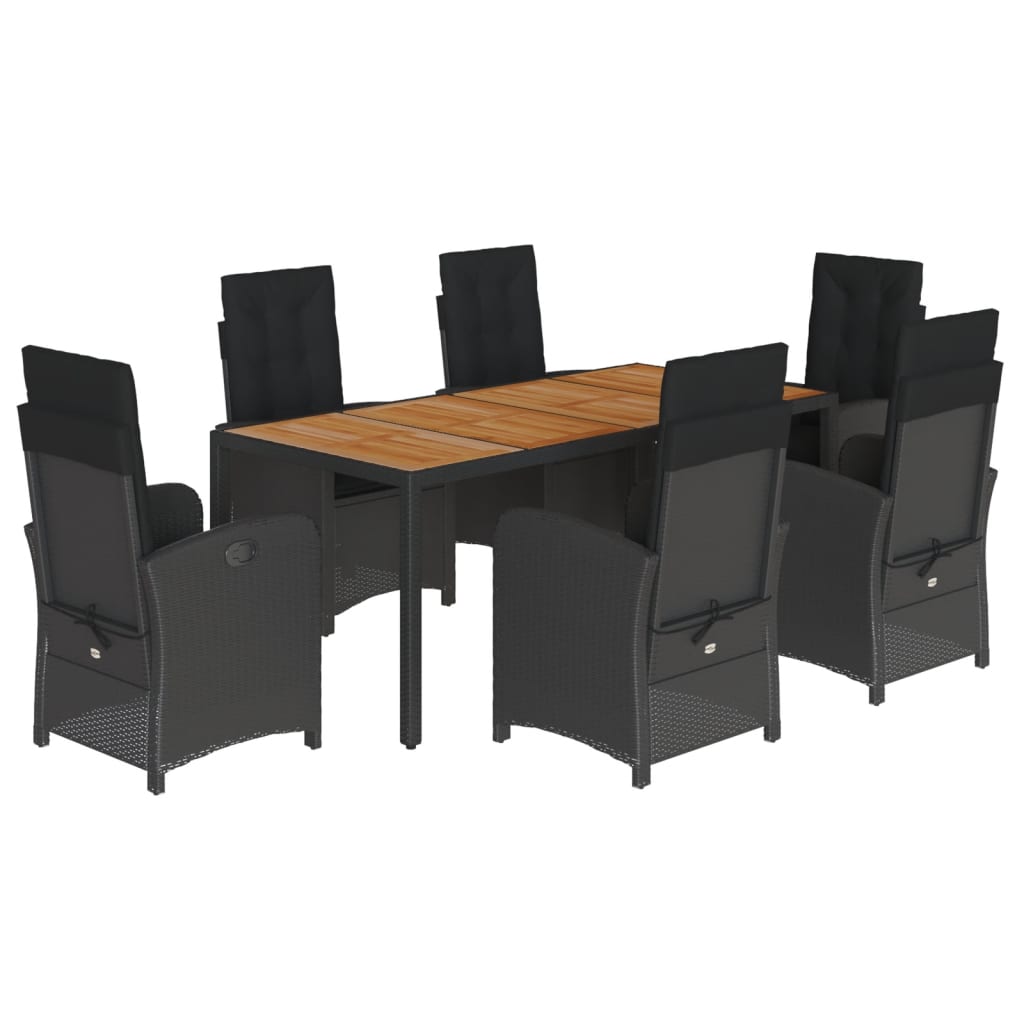 8721012319691_a_en_hd_1 vidaXL 7 Piece Garden Dining Set with Cushions Black Poly Rattan - Image 2