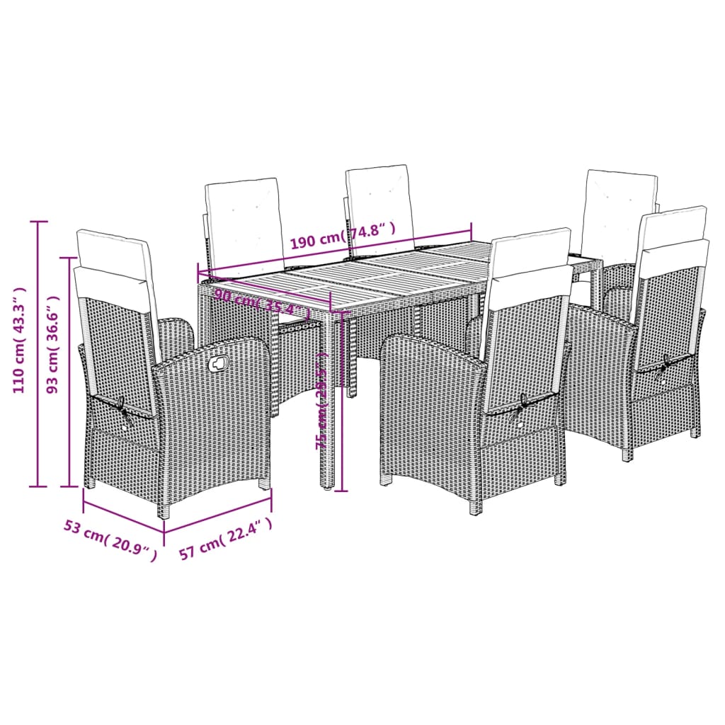 8721012319691_g_en_hd_7 vidaXL 7 Piece Garden Dining Set with Cushions Black Poly Rattan - Image 9