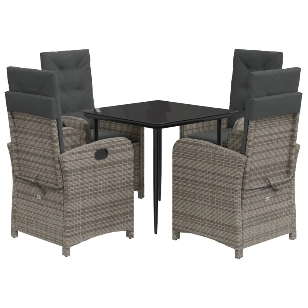 8721012320840_a_en_hd_1 vidaXL 5 Piece Garden Dining Set with Cushions Grey Poly Rattan - Image 2