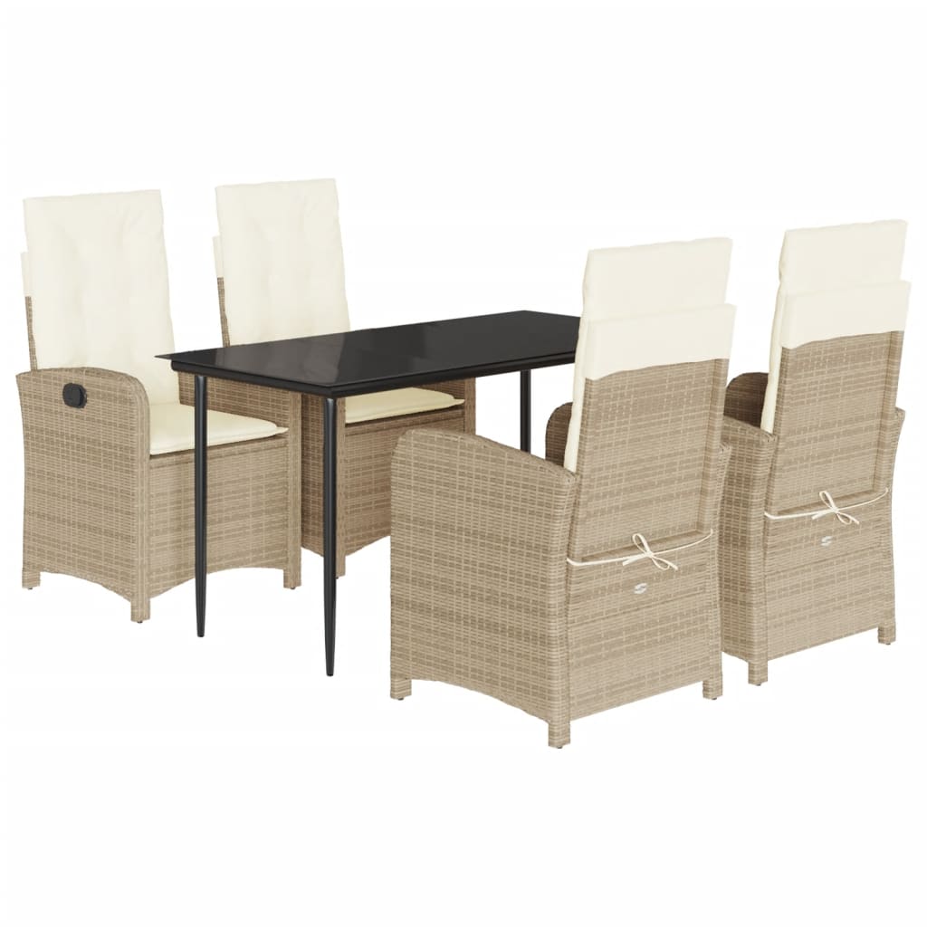 8721012321069_a_en_hd_1 vidaXL 5 Piece Garden Dining Set with Cushions Beige Poly Rattan - Image 2