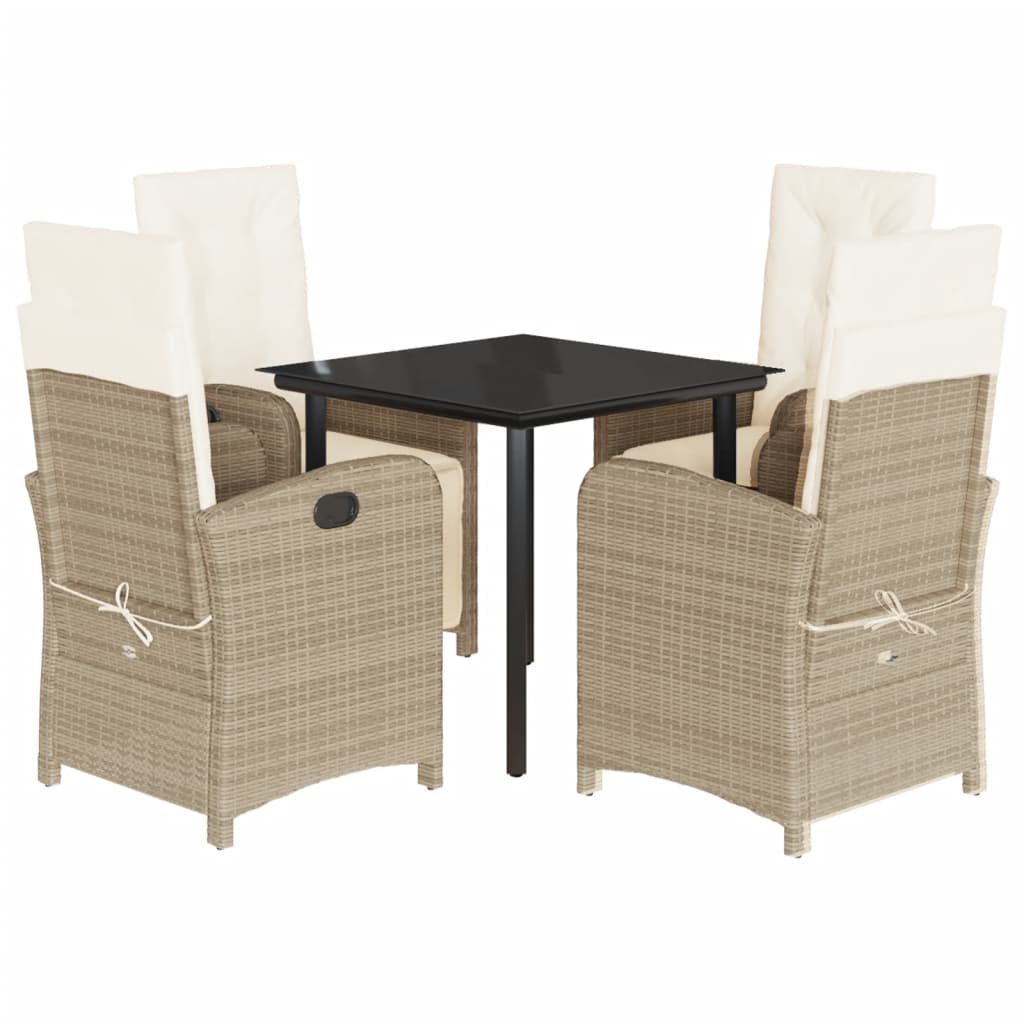 8721012321151_a_en_hd_1 vidaXL 5 Piece Garden Dining Set with Cushions Beige Poly Rattan - Image 2