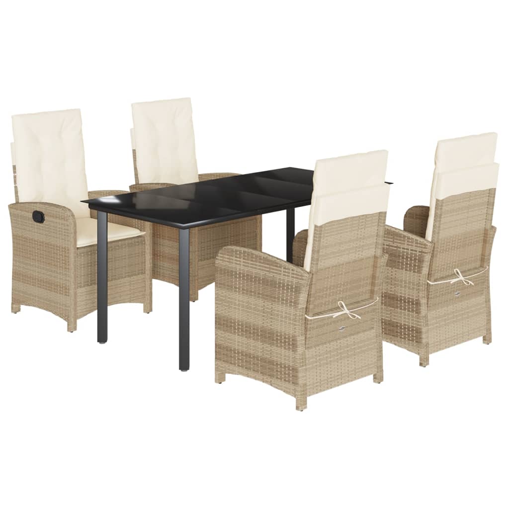 8721012321175_a_en_hd_1 vidaXL 5 Piece Garden Dining Set with Cushions Beige Poly Rattan - Image 2