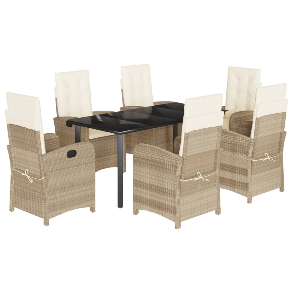 8721012321199_a_en_hd_1 vidaXL 7 Piece Garden Dining Set with Cushions Beige Poly Rattan - Image 2