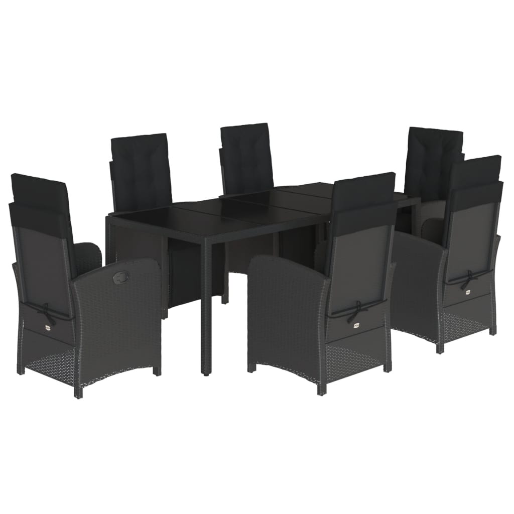 8721012321939_a_en_hd_1 vidaXL 7 Piece Garden Dining Set with Cushions Black Poly Rattan - Image 2