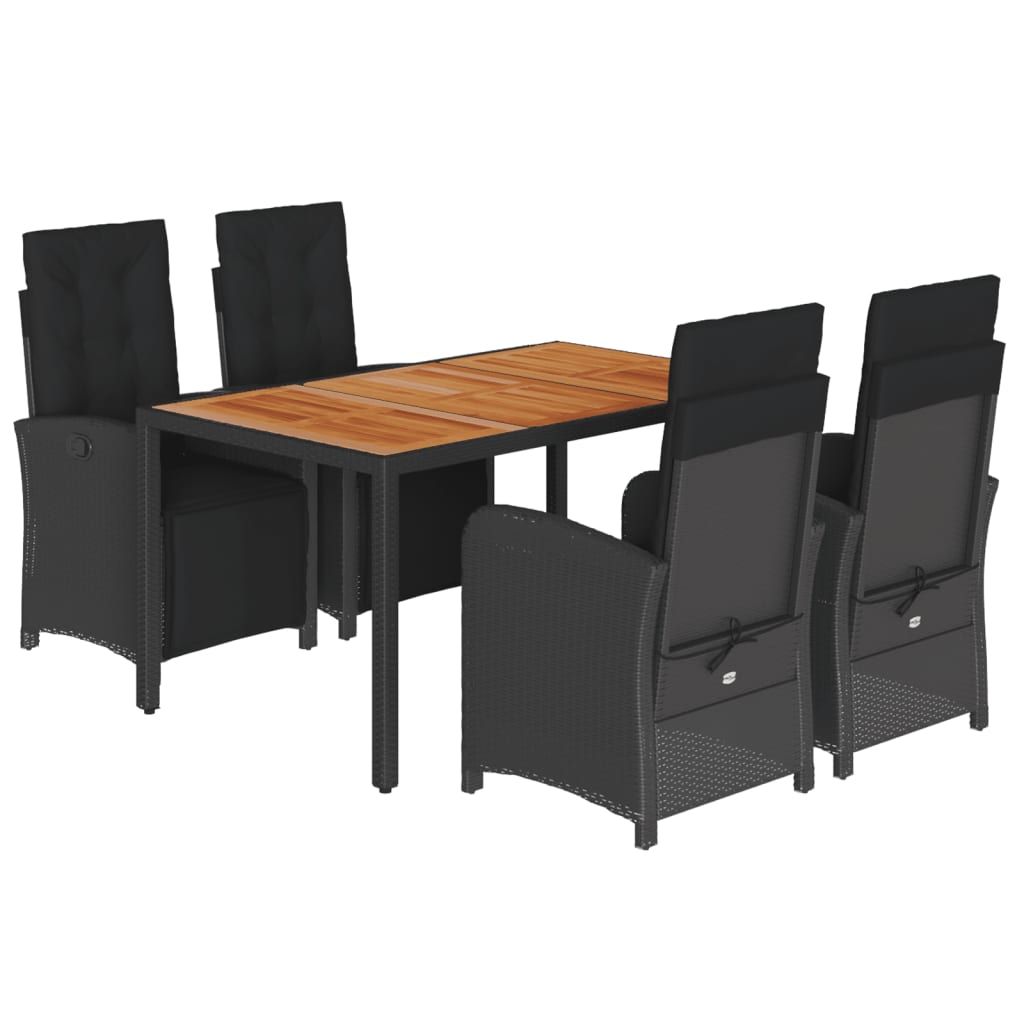 8721012322097_a_en_hd_1 vidaXL 5 Piece Garden Dining Set with Cushions Black Poly Rattan - Image 2