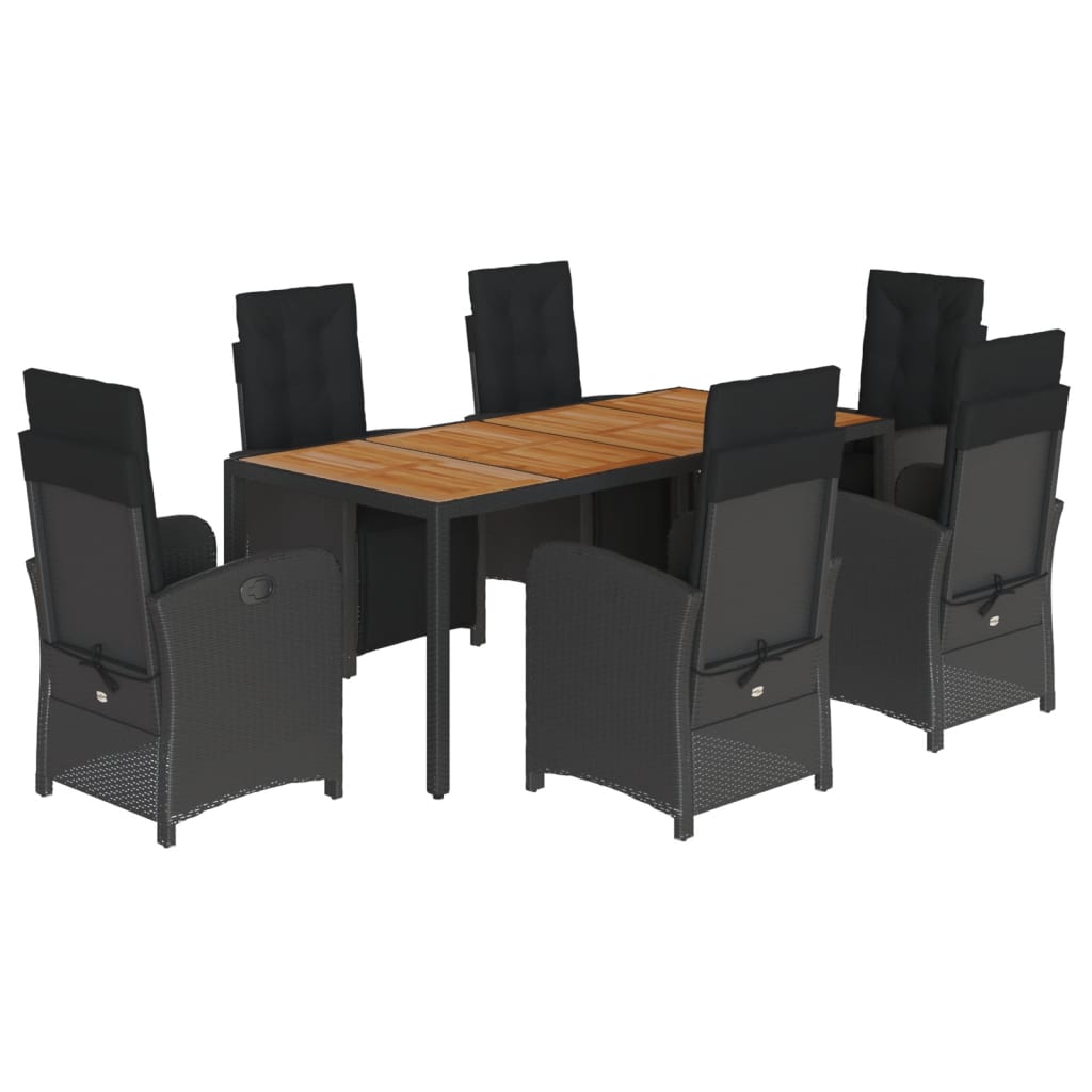 8721012322110_a_en_hd_1 vidaXL 7 Piece Garden Dining Set with Cushions Black Poly Rattan - Image 2