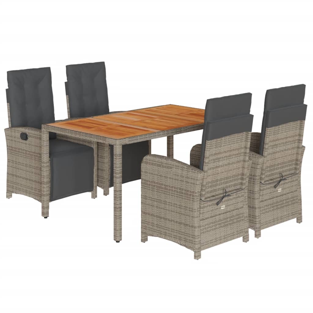 8721012322158_a_en_hd_1 vidaXL 5 Piece Garden Dining Set with Cushions Grey Poly Rattan - Image 2