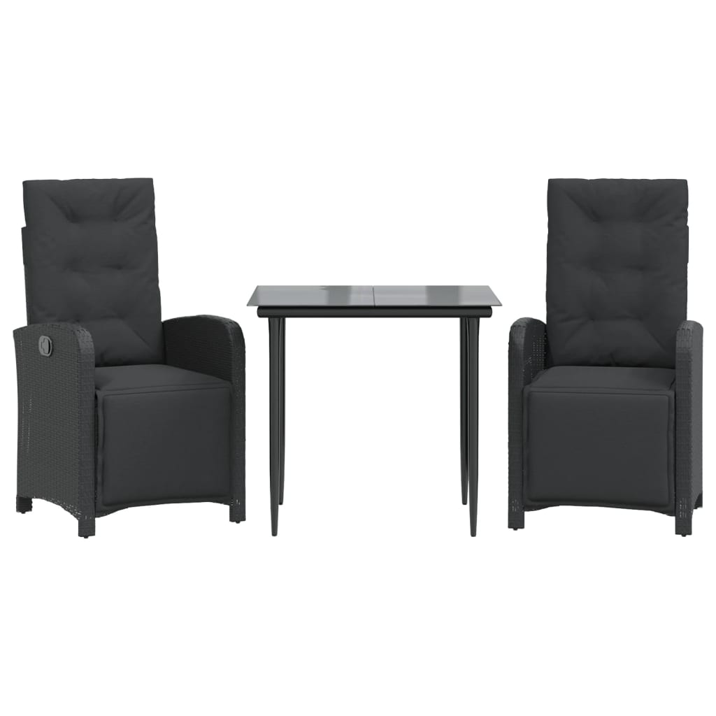 8721012322615_a_en_hd_1 vidaXL 3 Piece Bistro Set with Cushions Black Poly Rattan - Image 2
