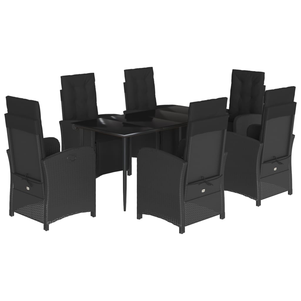 8721012322653_a_en_hd_1 vidaXL 7 Piece Garden Dining Set with Cushions Black Poly Rattan - Image 2