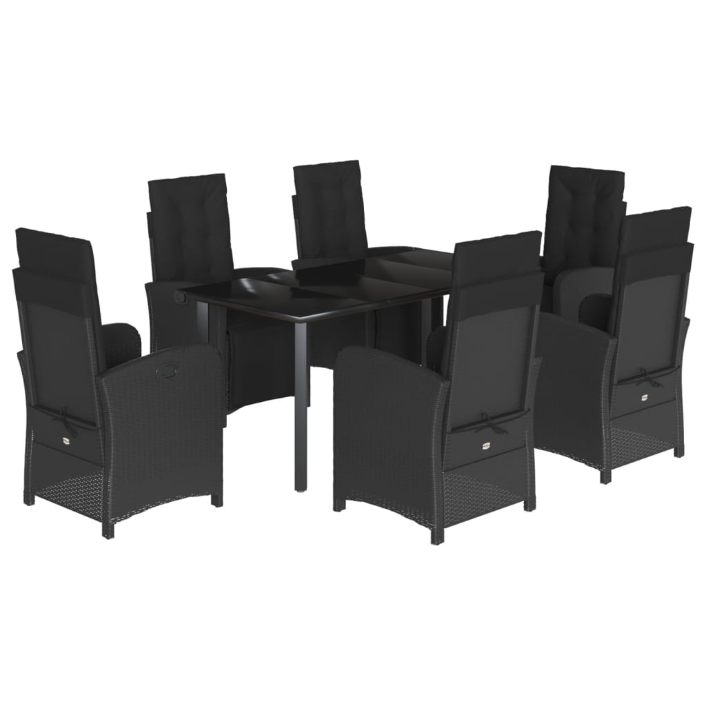 8721012322721_a_en_hd_1 vidaXL 7 Piece Garden Dining Set with Cushions Black Poly Rattan - Image 2