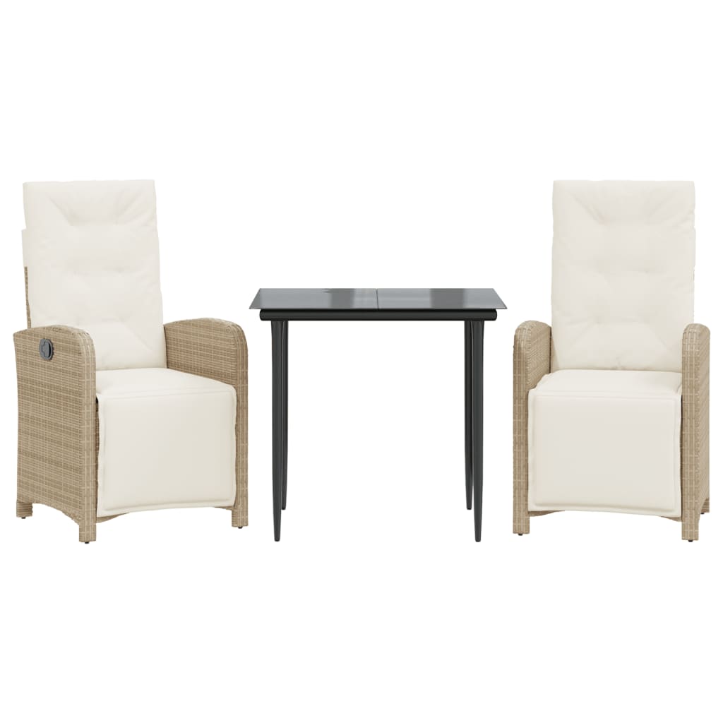 8721012323032_a_en_hd_1 vidaXL 3 Piece Bistro Set with Cushions Beige Poly Rattan - Image 2