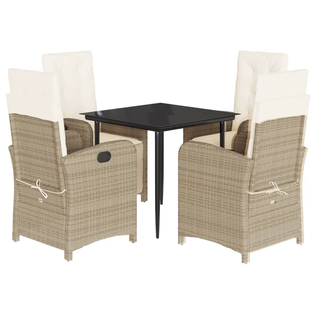 8721012323049_a_en_hd_1 vidaXL 5 Piece Garden Dining Set with Cushions Beige Poly Rattan - Image 2