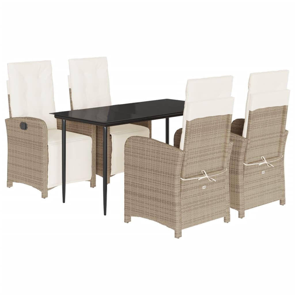 8721012323056_a_en_hd_1 vidaXL 5 Piece Garden Dining Set with Cushions Beige Poly Rattan - Image 2