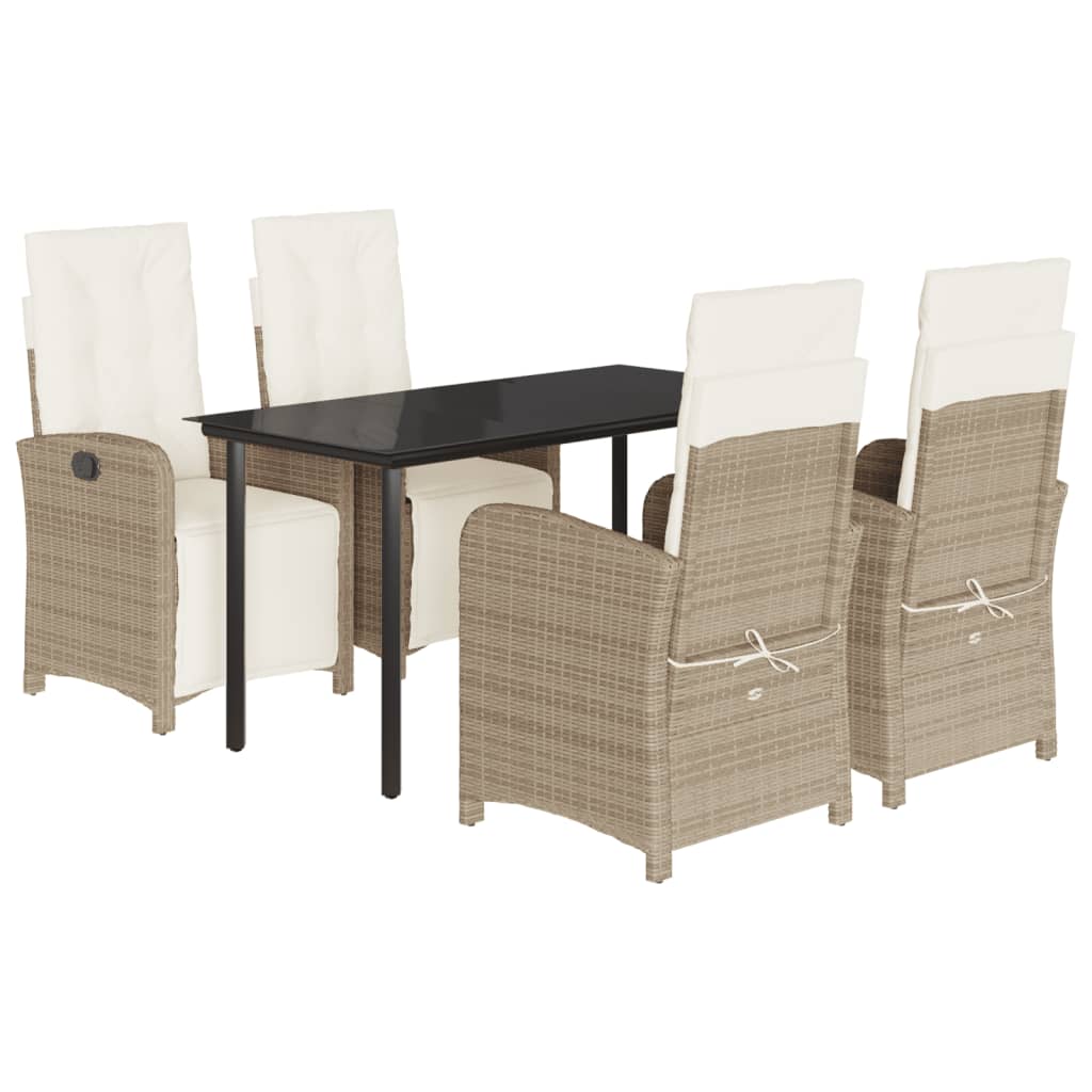 8721012323124_a_en_hd_1 vidaXL 5 Piece Garden Dining Set with Cushions Beige Poly Rattan - Image 2