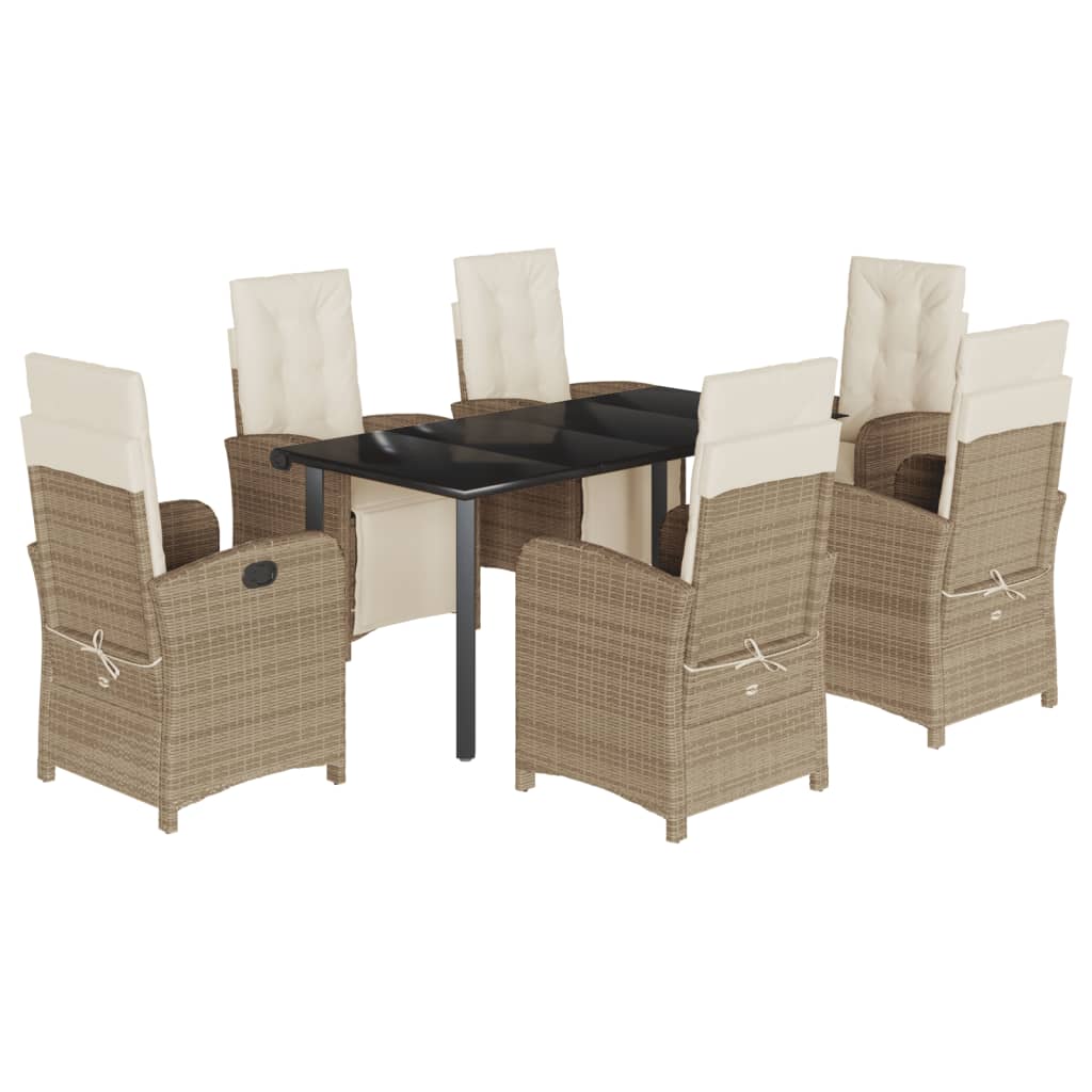 8721012323148_a_en_hd_1 vidaXL 7 Piece Garden Dining Set with Cushions Beige Poly Rattan - Image 2