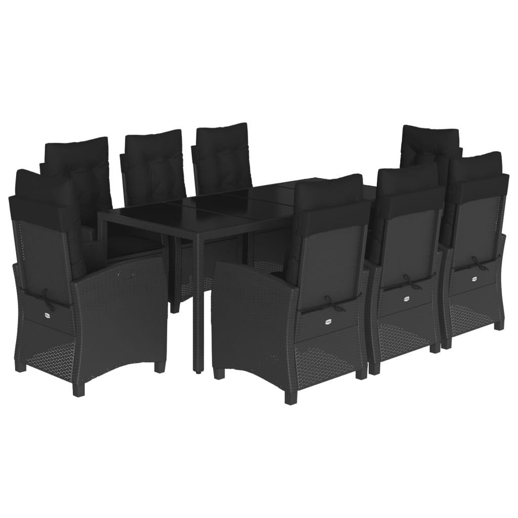 8721012323759_a_en_hd_1 vidaXL 9 Piece Garden Dining Set with Cushions Black Poly Rattan - Image 2