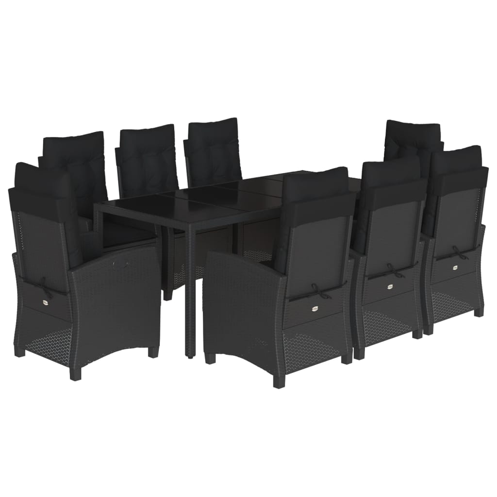 8721012323766_a_en_hd_1 vidaXL 9 Piece Garden Dining Set with Cushions Black Poly Rattan - Image 2