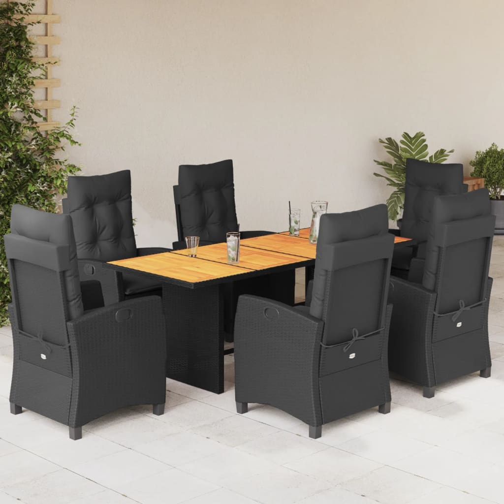 8721012324404_m_en_hd_1 vidaXL 7 Piece Garden Dining Set with Cushions Black Poly Rattan - Image 1