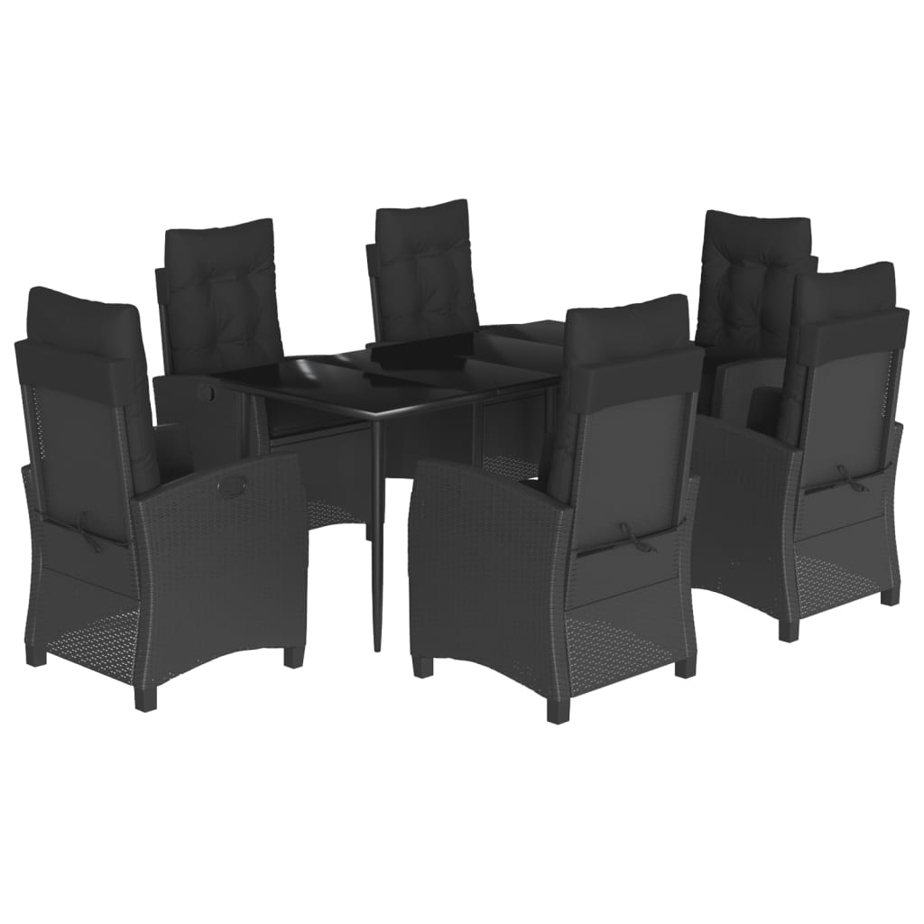 8721012324800_a_en_hd_1 vidaXL 7 Piece Garden Dining Set with Cushions Black Poly Rattan - Image 2