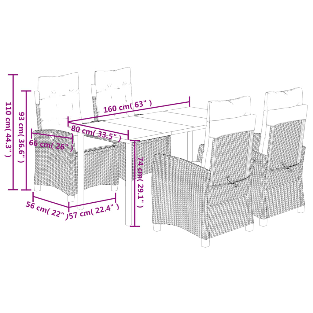 8721012324893_g_en_hd_7 vidaXL 5 Piece Garden Dining Set with Cushions Black Poly Rattan - Image 9