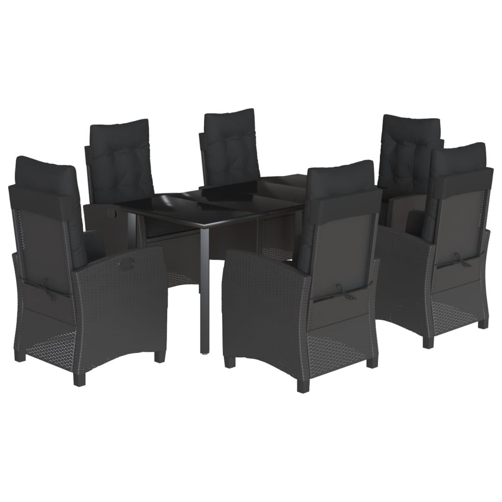 8721012324909_a_en_hd_1 vidaXL 7 Piece Garden Dining Set with Cushions Black Poly Rattan - Image 2
